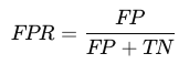 Rumus FPR = FP / (FP + TN)